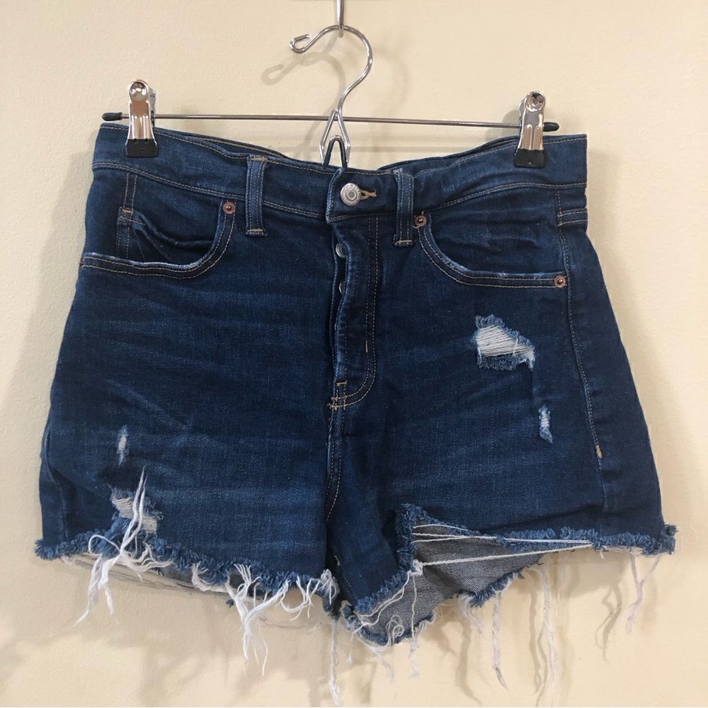 Old Navy Sky High A Line High Rise Jean Shorts